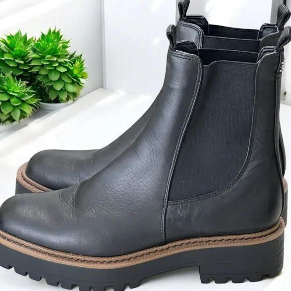 SAM EDELMAN LAGUNA WATERPROOF LEATHER BOOTS WOMENS SIZE 8 1/2 M Worn Once - Picture 11 of 11